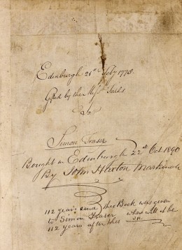 Inscription taken from: The Bible, 1599